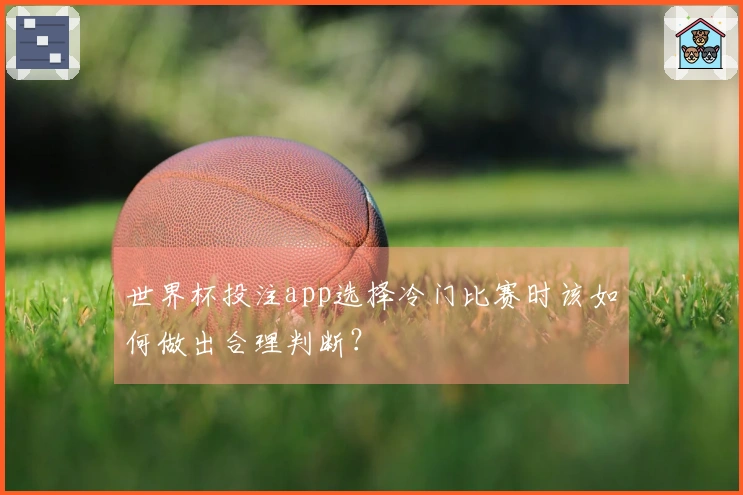 世界杯投注app选择冷门比赛时该如何做出合理判断？